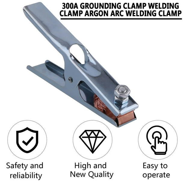 300A Grounding Welding Manual Welders Arc Earth Chrome-Plated Clip Clamp SA /k
